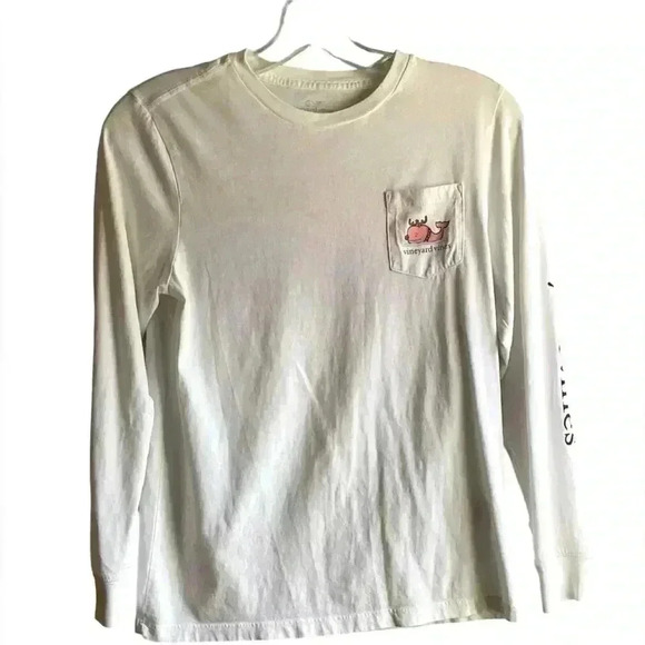 Vineyard Vines White  long sleeve t-shirt youth Size Medium - Picture 1 of 9